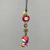 Cute Red Pingguo Angel Hellokitty Phone Chain Keychain Sweet Girl Anti-Lost Wrist Strap Bracelet Earphone Case Charm Bag Decor