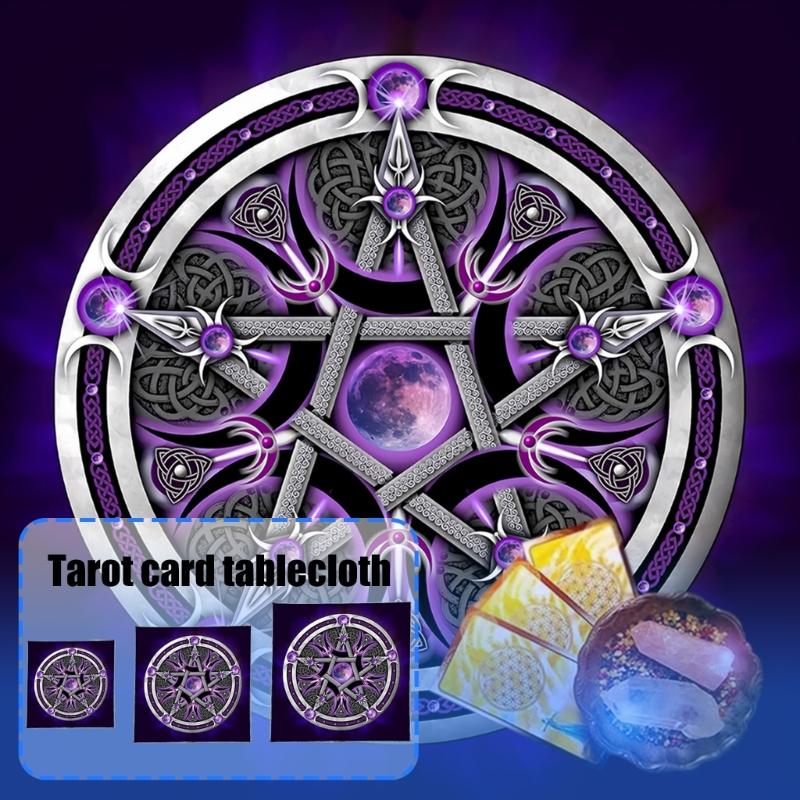 Divinations Tablecloth Star Symbol Astrology Tarots Card Tablecloth Altars Cloth Divinations Board Game Accessory