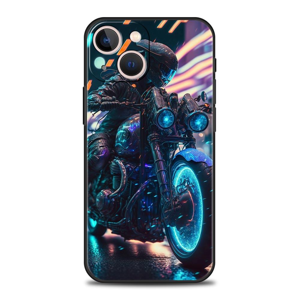 

Motorcycle Phone Case Cover for iPhone 17 16 15 14 13 12 Pro Max 11 Pro Max 17 AIR Plus Shockproof Soft TPU Shell Fundas Capas for iPhone 17