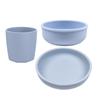 Nordic Silicone Kids Tableware Set: 5-Piece Includes Plate, Bowl, Fork, and Spoon