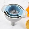 Versatile Pouring Set with Filter and Handle Kitchen Funnel Set Plastic Material
