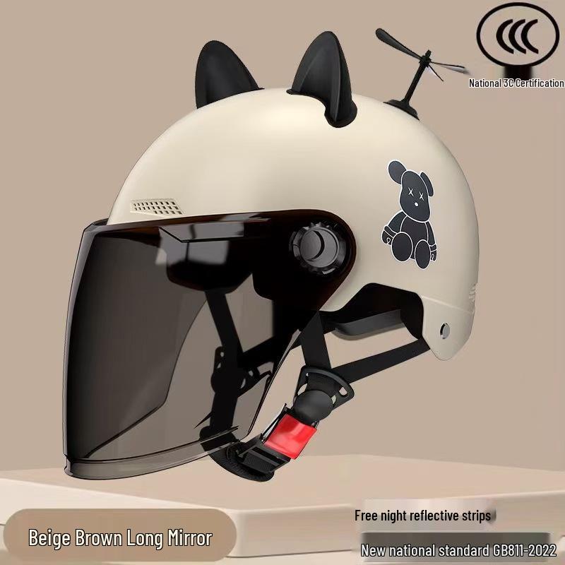 Casco Eléctrico Unisex para Bicicleta y Patinete Certificado 3C, Seguro y Ajustable, Protección Solar, Uso en Todas las Estaciones