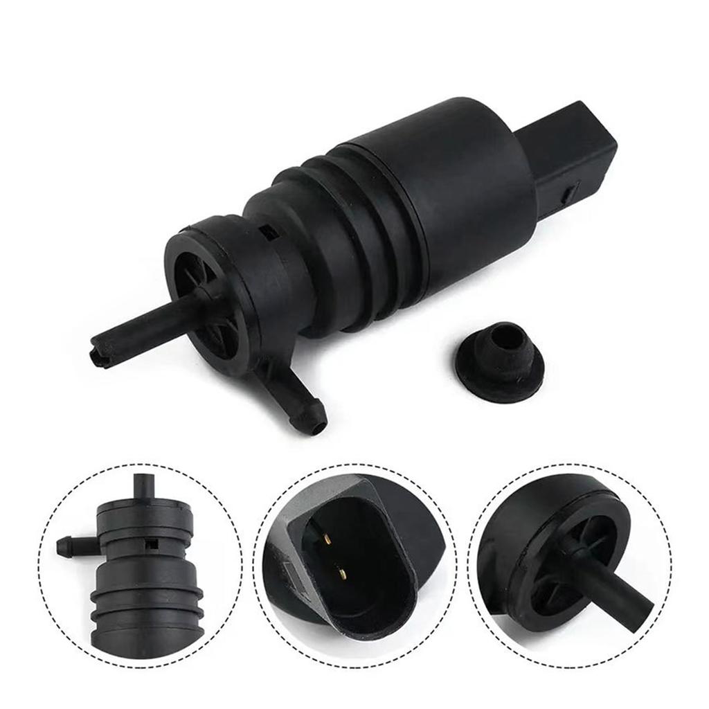 SUV Car Front Windshield Washer Motor Pump Glass Cleaning Maintenance 2 Pin Compatible for 1J5955651 1K5955651 1T0955651