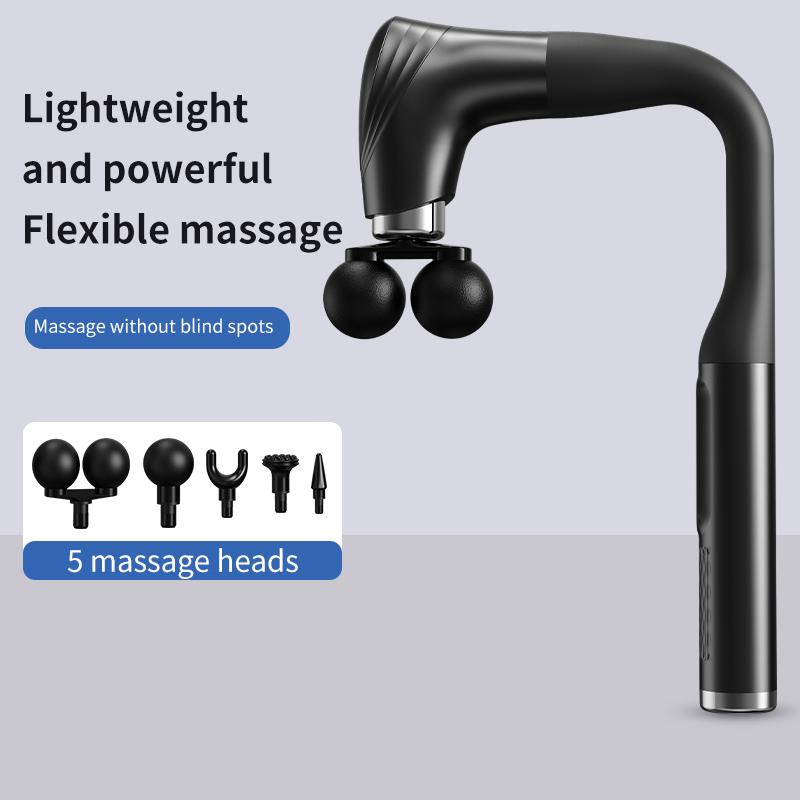 Electric Portable Fascial Massage Gun Upper Lower Back Muscle Relaxation Percussion Pistol Massager Fascia Gun Christmas Gift