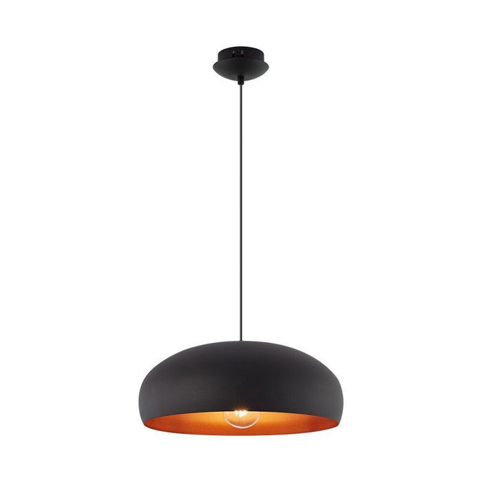 Suspension décorative 1xE27 23W IP20 – Métal noir