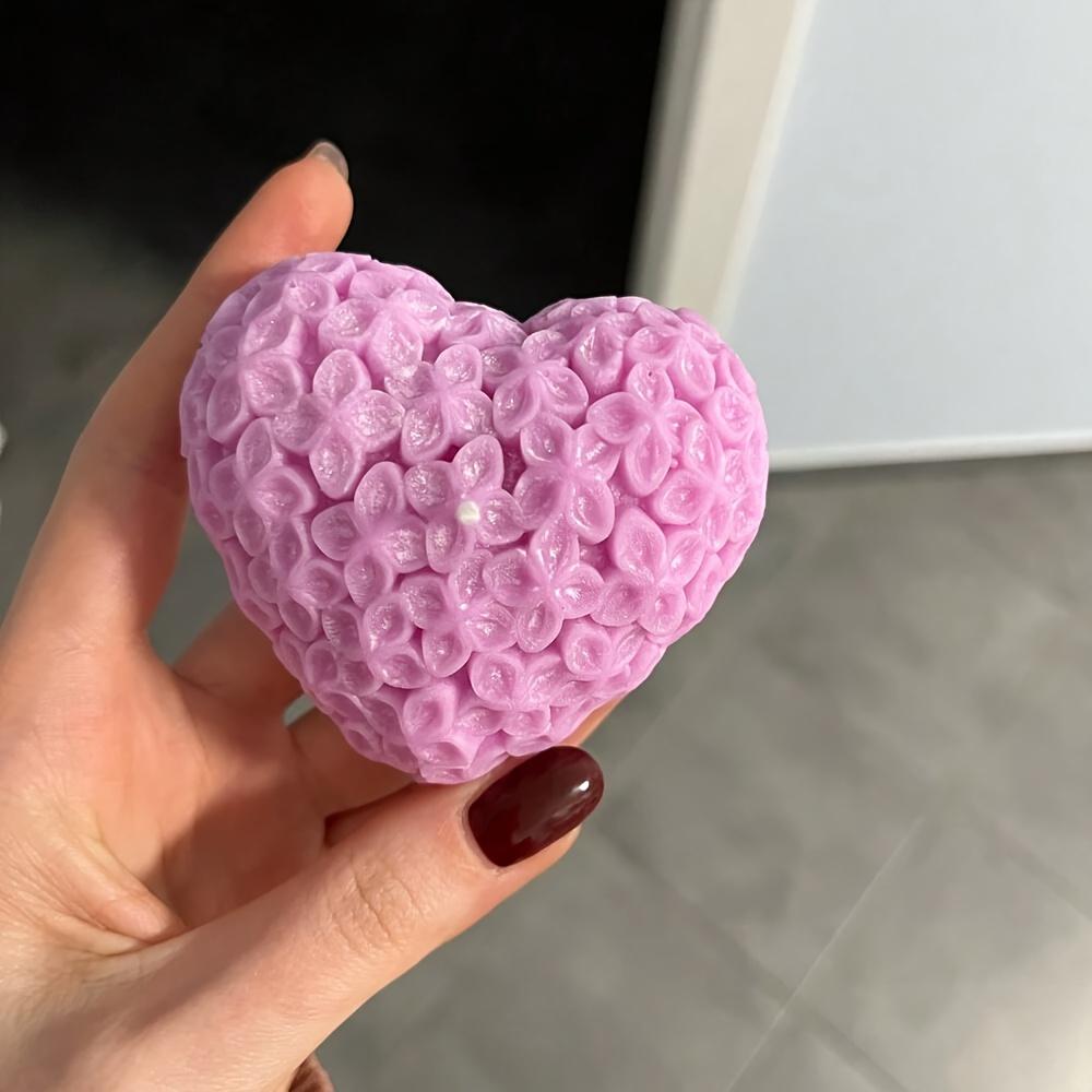 Silicone Heart & Flower Shaped Candle & Soap Mold - DIY Crafts Perfect for Candle Making And Soap Crafts
