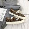 Fashion Women Sneakers 2025 Leopard Canvas Lace Up Ladies Flats Outdoor Running Walking Shoes Comfortable Breathable Female Footwear