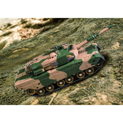 Jozen Dirt Max 1/28 Scale Radio Controlled Model of the Japan Ground Self-Defense Force Type 90 Tank JRVK119-GR, Green