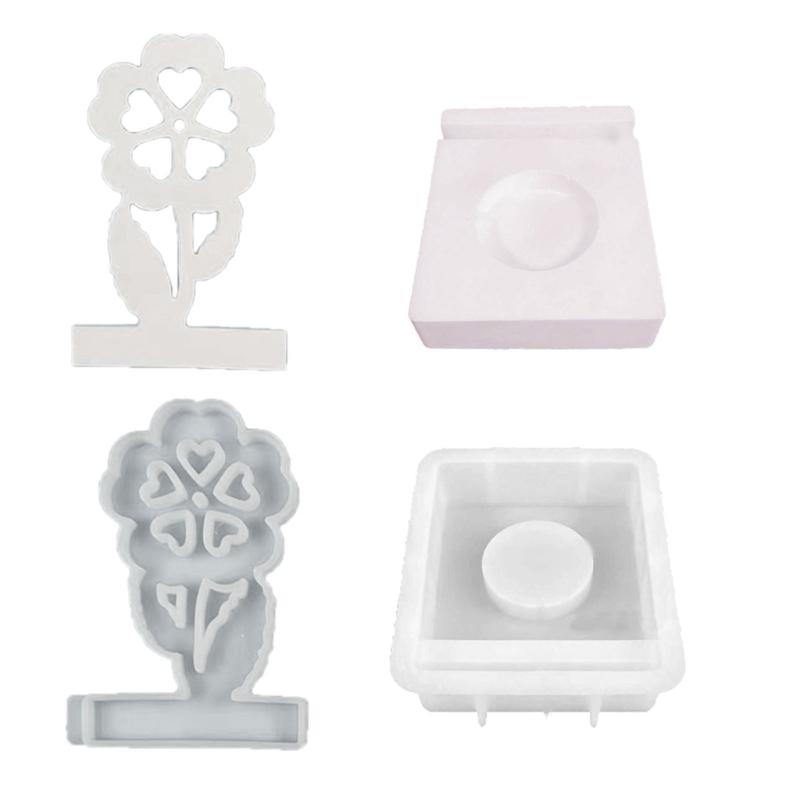 Holder Resins Mould Flower Holder Silicone Mould Castings Molds