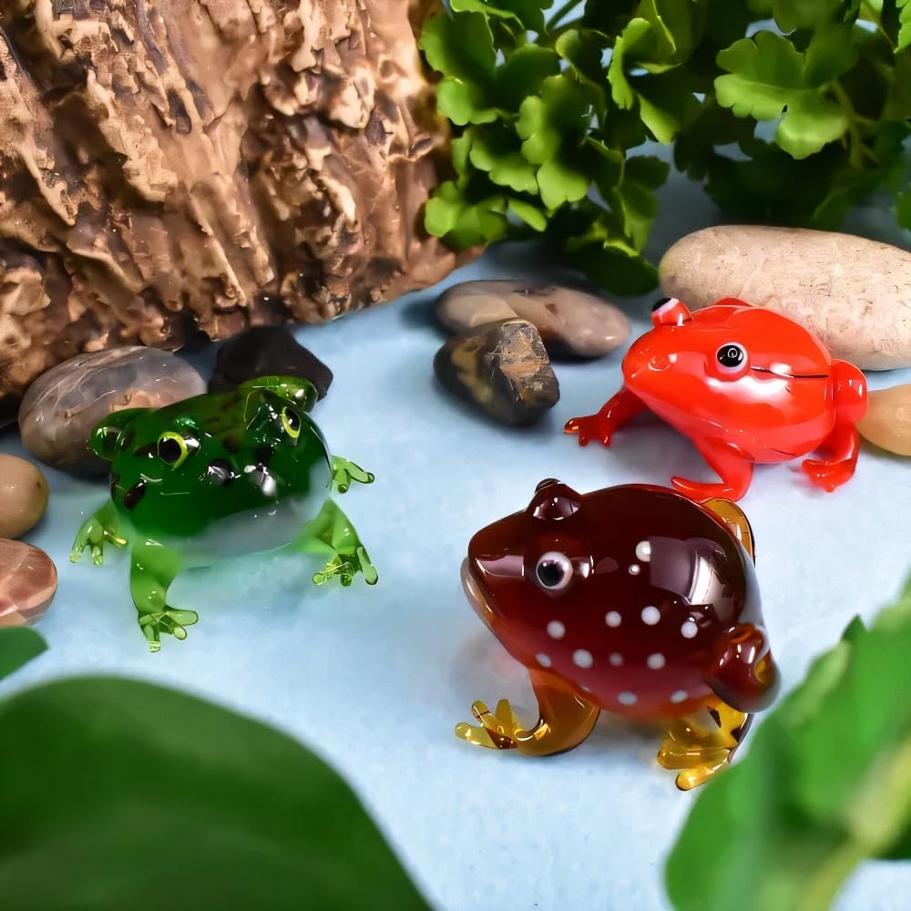 Four Cart Cute Handmade Glasswork American Frog