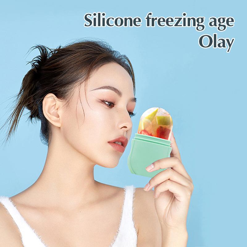 Silicone Ice Facial Roller Face Lifting Contouring Tools Ice Cube Cooling Facial Edema Eye Body Massager Beauty Skin Care Tools