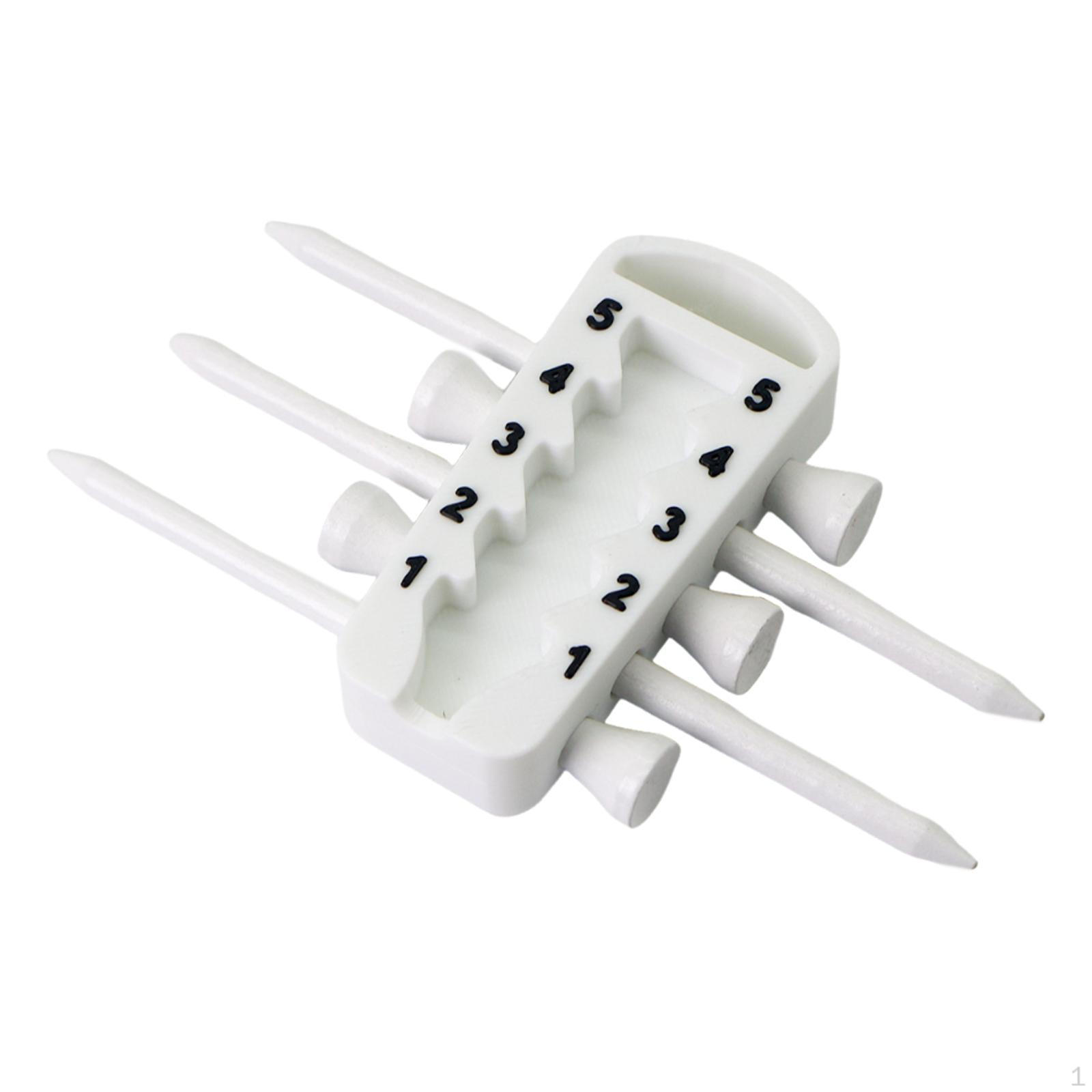 

Golf Tee Height Adjustment Tool Measuring Device Training Aid Adjuster Improve Club Accuracy белый