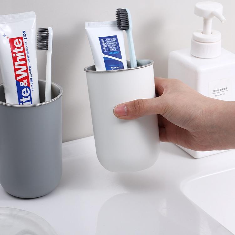 Wash Cup Household Children's 304 Stainless Steel Dental Cylinder Simple Toothbrush Cup Set Couple Brush Cup