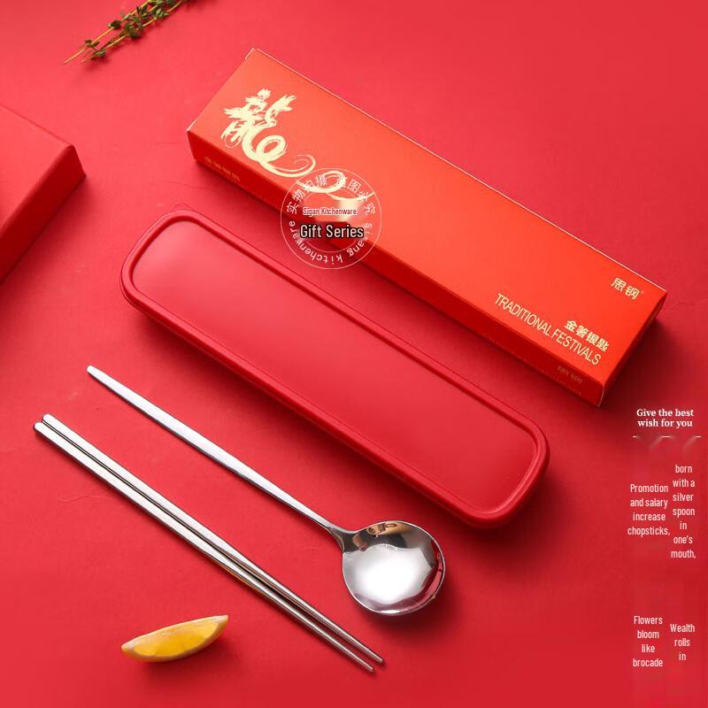 Portable Stainless Steel Chopsticks & Spoon Set