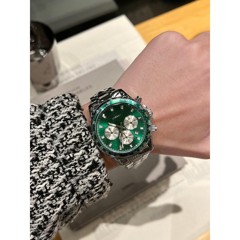 Swiss multifunctional men's mechanical watch steel belt luminous quartz watch popular one generation