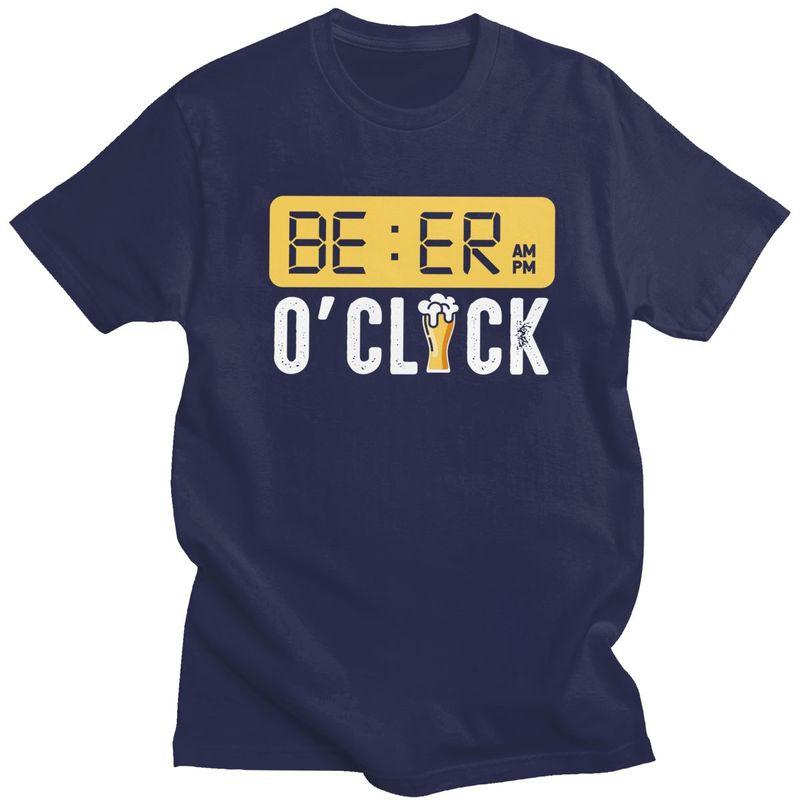 

Custom Beer Oclock T Shirt for Men Tshirt Casual Tees Short Sleeve Tshirt Clothing 4XL