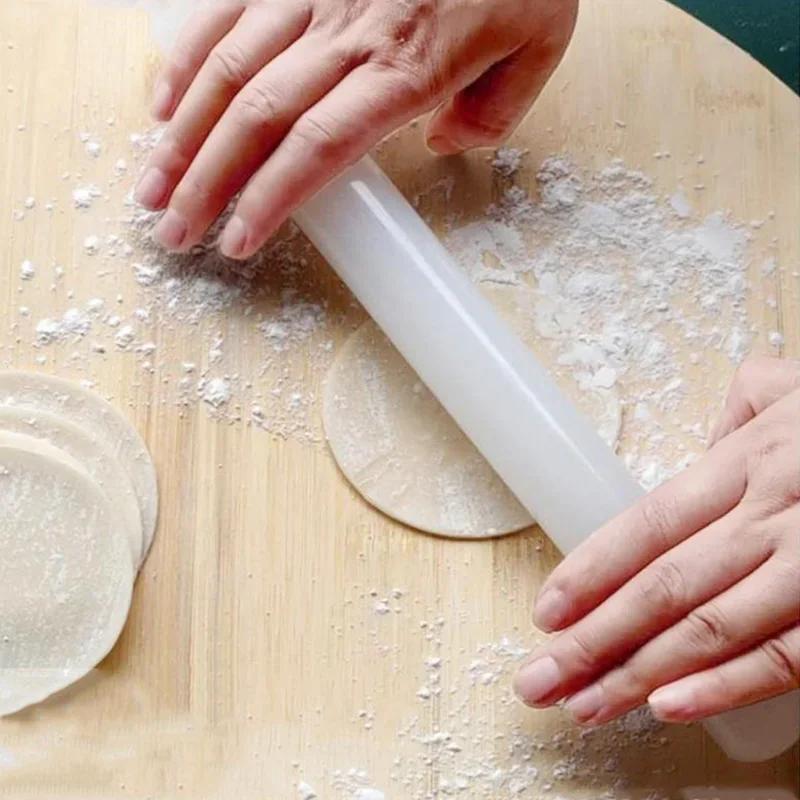 23cm 30cm 50cm Plastic Fondant Roller Rolling Pin Sugar Cake Dough Roller Stick Pastry Baking Decoration Tool Kitchen Accessorie