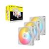 Corsair ARGB WHITE Triple Reverse Fans PC Case RS120-R Fan, 3-Pack, White, CO-9050197-WW