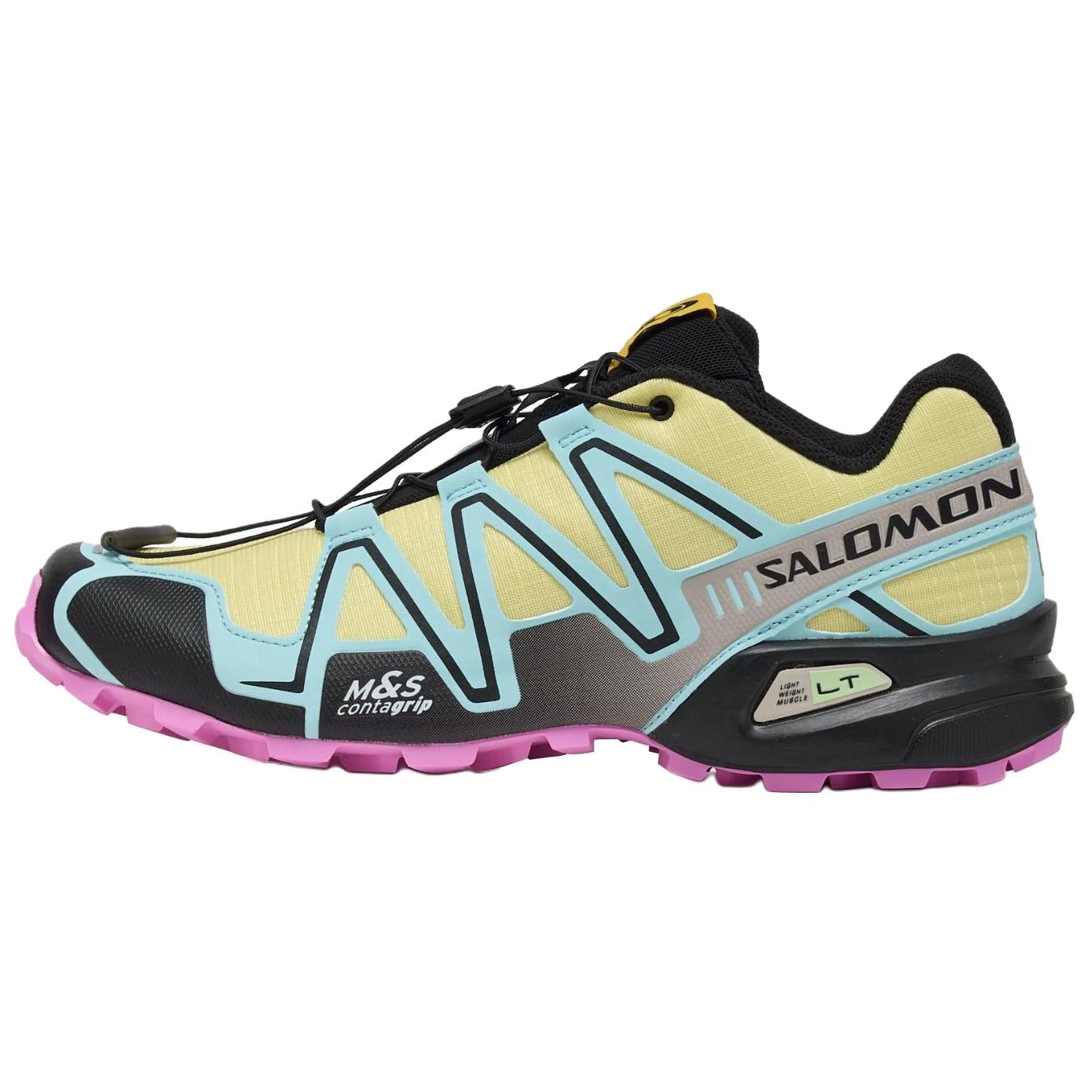 

Salomon Speedcross 3 Comfortable Soft Low Top Hiking Shoes Men Hiking Shoes Yellow Blue 478598 44