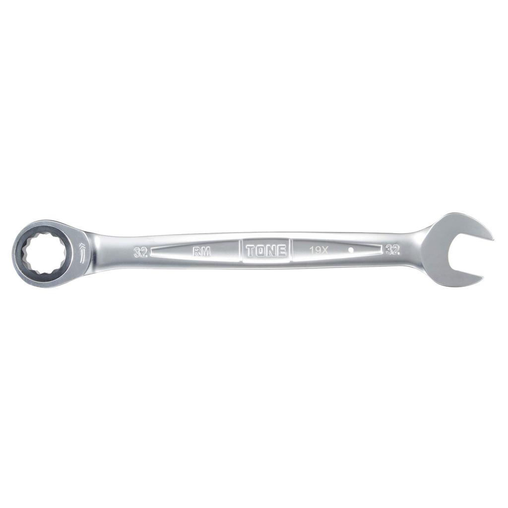 TONE Ratchet Combination Wrench 32mm Jaw Opening HPRM-32,