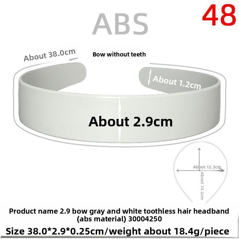 Smooth Rough Hair Band Base PlateToothless Gray-white Rough Hair Band Long Hair Accessory