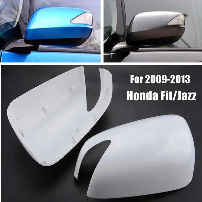 For Honda FIT JAZZ 2009-2013 Car Replacement Rearview Side Mirror Cover Wing Cap Exterior Rear View Door Case Trim Shell Housing