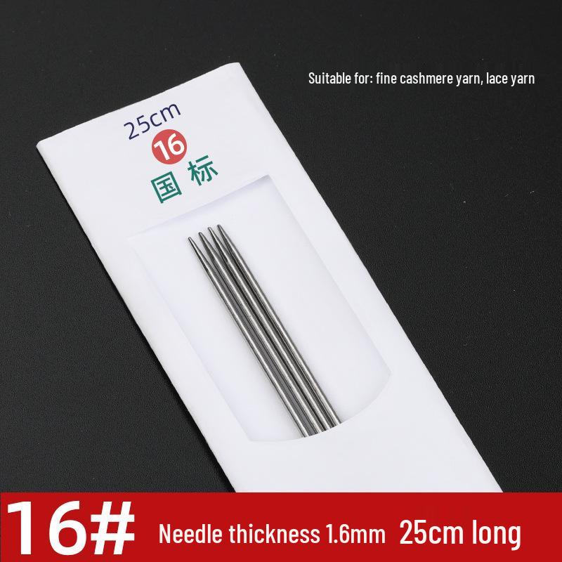 Three Swallow Stainless Steel Knitting Needles Set for Handmade Scarves and Sweaters