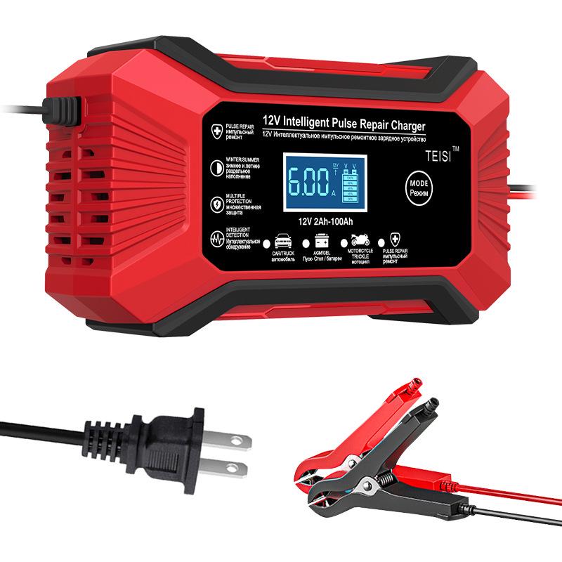 Smart Pulse Repair 12V Car Battery Charger, Nine-Stage Lead-Acid Charger