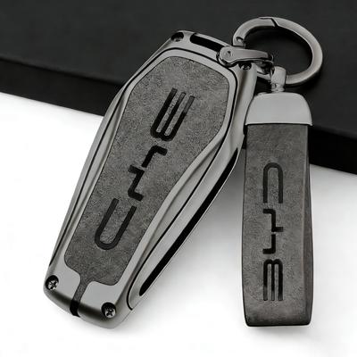 Zinc Alloy Car Key Protective Cover Box, Suitable for BYD Qin Plusdmi Atto 3 Han EV Dolphin Car Keychain Interior Accessories