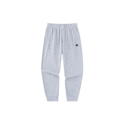 Basketball Series Solid Color Knit Cuff Casual Sports Pants Men Bottoms Grey 952321317-2