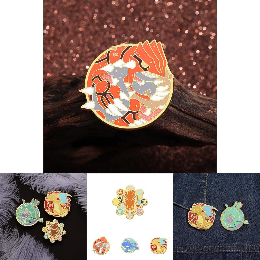 Adorable Cartoon Pokmon Legendary Monster Enamel Pin Collectible Brooch For Fans