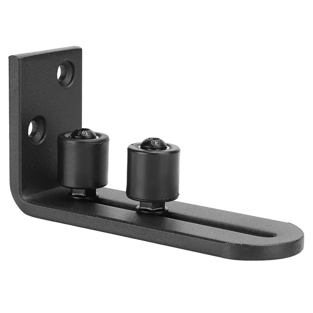 Carbon Steel Sliding Barn Door Guide Floor Roller Guides with Duplex Bearing Door Hardware Fittings