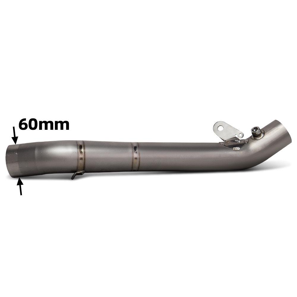 Kawasaki ZX6R 21-25 Titan 60mm Mittelrohr Auspuff für Motorradmodifikation