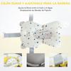 Foldable Baby Bathtub, Newborn to 3 Years, Heat-Sensitive Plug, Cushion, 81.5x50.5x23.5 cm