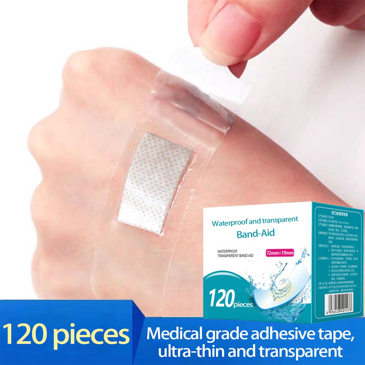 

Водонепроницаемый прозрачный медицинский пластырь: Невидимая кровоостанавливающая повязка на рубцы, износостойкая защита для ног, дышащая тонкая банная повязка. 120 pieces/box