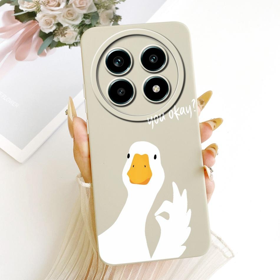 For Realme 13 Pro 13Pro+ Cute Cat Flower Cartoon Phone Case For Realme 13Pro Plus 5G Shockproof Soft Silicone Covers Bumpers