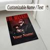 Personalized Crystal Velvet Carpet,The Weeknd Custom Printed Name, Plush Area Rug For Home Indoor Decor