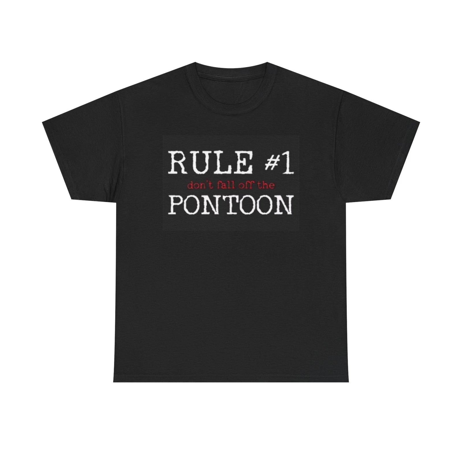 Men s and Women s T-shirts Funny Pontoon Graphic S