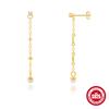 BOAKO 925 Silver Star Moon Chain Tassel Earrings for Women Fashion Luxury Fine Jewelry Dainty Piercing