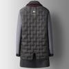 Autumn and Winter Trendy Scarf Style Removable Down Lining Double-sided Woolen Coat Men's Dad Wear Plus Size Men's Wear