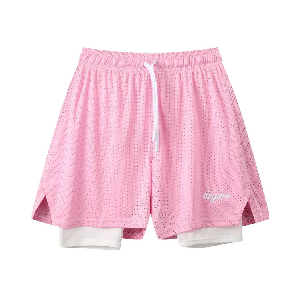 Quick-Dry Breathable Dual-Layer Sports Shorts
