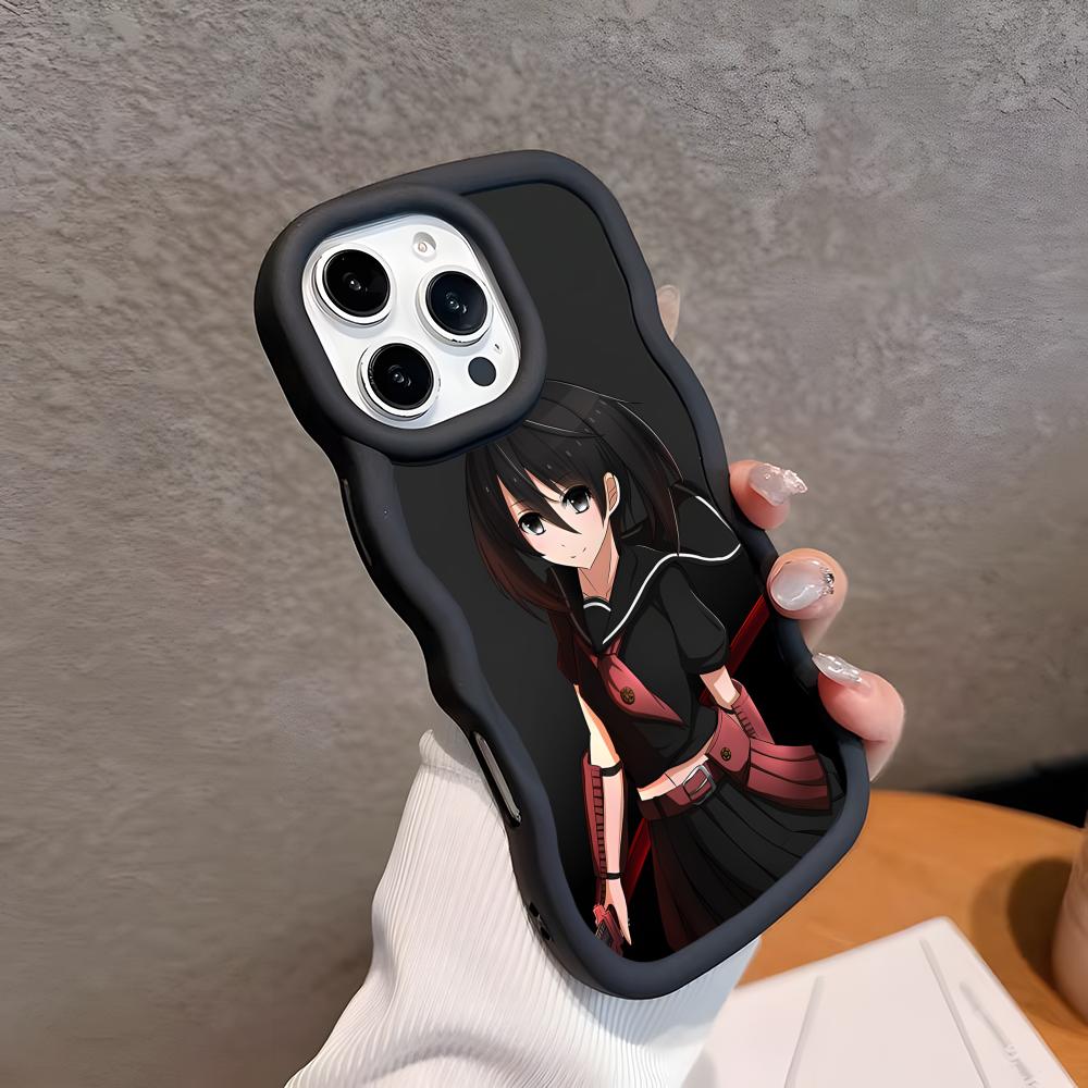 Akame Kurome Wavy Edge TPU Handyhülle für iPhone 17 16 15 14 13 12 11 Air Pro Max Plus Bunte Hülle