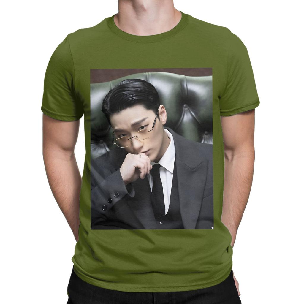 aATEEZ ice on my choi san atiny sexy Novelty 100 Cotton TShirt aAteez Tees Tops For Unisex