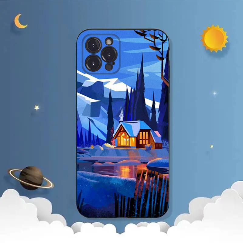 Landscape Phone Case For iPhone Samsung Galaxy Redmi Xiaomi Oppo OnePlus Note S A 7 8 9 10 11 12 13 14 20 21 22 23 53 54 Pro Max Plus Ultra TPU Soft