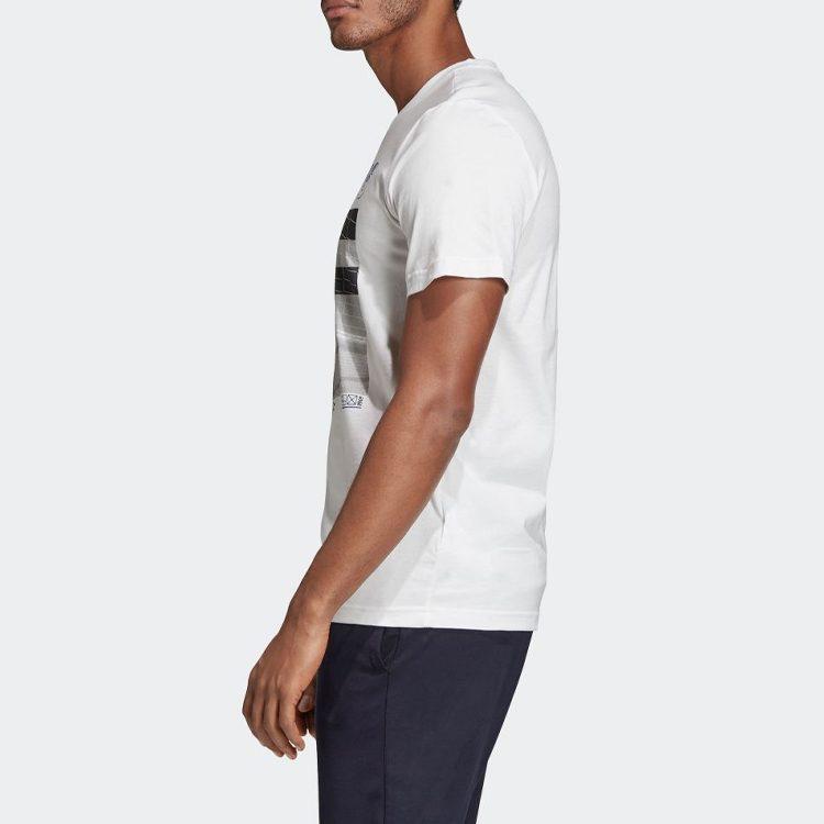 Adidas T Shirts Men's White Crew Neck Moderate Other ED7287