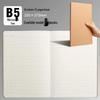 100-Page A5/B5 Black Cowhide Notebook for College Students