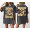 Dungeon Crawler Carl Vintage Gewassen T-shirt Godverdomme Donut Retro Stripboek Print Oversized Unisex LitRPG Fan Casual Streetwear Tops
