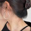BF CLUB 925 Sterling Silver Earrings For Women Trendy Simple Oval Gold Earring Fine Jewelry Prevent Allergy Party Accessories