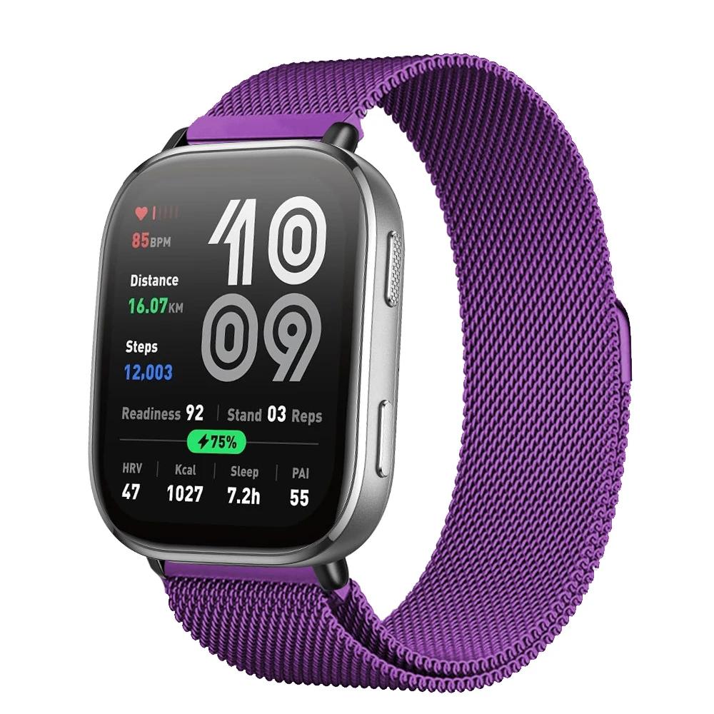 Magnetisches Armband für Für Amazfit Bip 6 Armband 22mm Band Metall Mesh Smartwatch Armband Correa Für Amazfit Bip6 Uhrenarmbänder