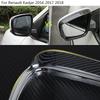 Car Rear View Side Glass Mirror Trim Frame Rain Shield Sun Visor Shade ABS Eyebrow For Renault Kadjar 2016 2017 2018